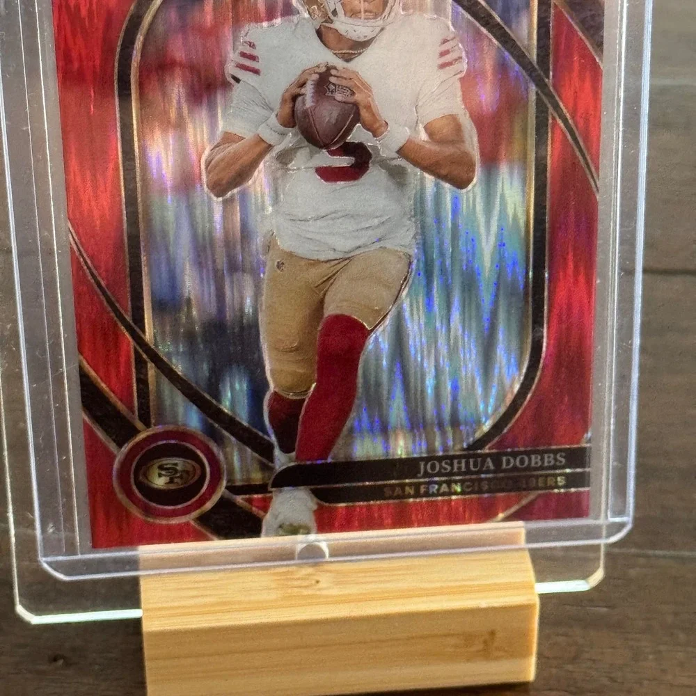 Panini Select Football Joshua Dobbs Red Prizm Club Level 106/249 49ers Card